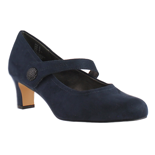 Jana Cross Strap Pumps - 22473-41 - Navy