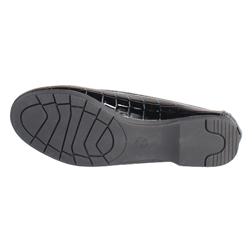 Jana Ladies Pumps - 22163-41 - Black Croc