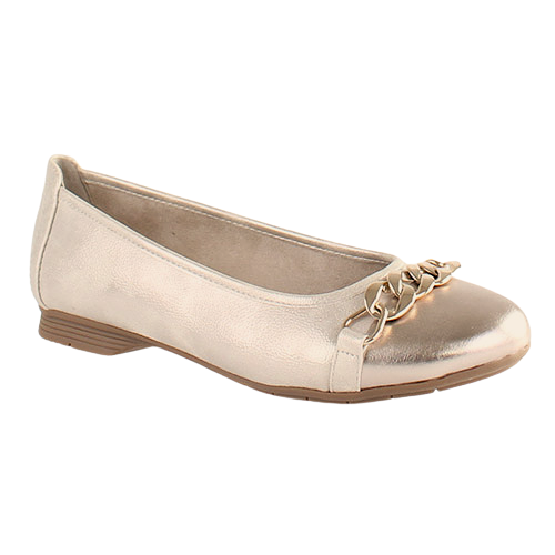 Jana Ladies Pumps - 22165-42 - Beige/Gold