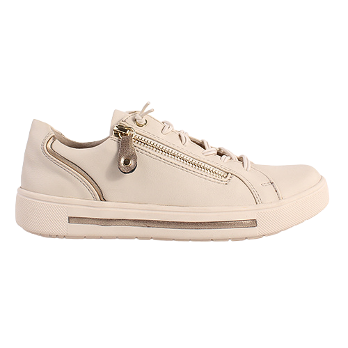 Jana Ladies Trainers - 23660-42 - Beige/Gold
