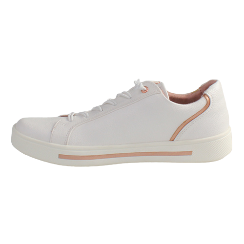 Jana Ladies Trainers - 23660-42 - White/RoseGold