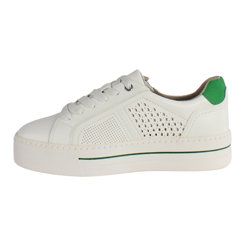 Jana Ladies Platform Trainers - 23764-42 - White