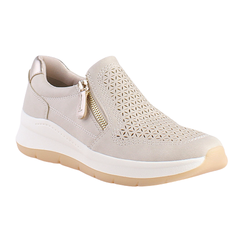 Jana Ladies Wedge Trainers - 24767-44 - Beige