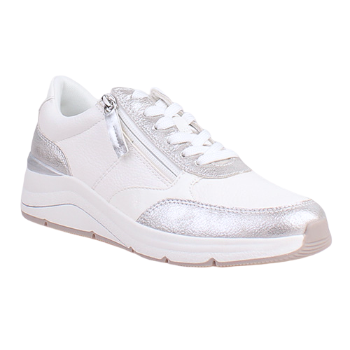 Jana Ladies Trainers - 23777-43 - White / Silver