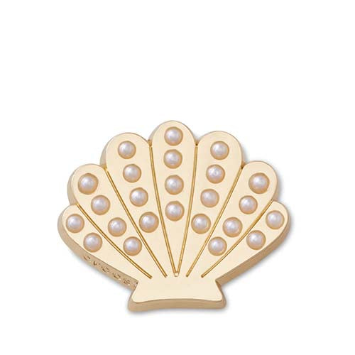Crocs Gold and Pearl Seashell Jibbitz Charm