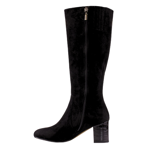 Kate Appleby Block Heeled Knee Boots - Guyham - Black