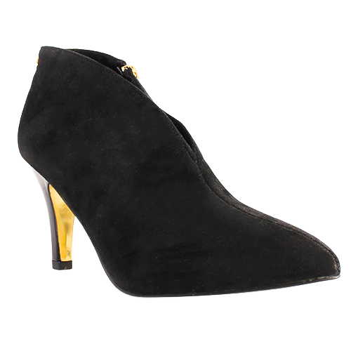 Kate Appleby Dressy Heeled Shoe-Boots- Laxey - Black Suede