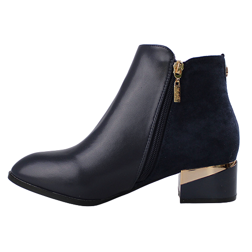 Kate Appleby Block Heeled Ankle Boots - Forfar - Navy Sparkle