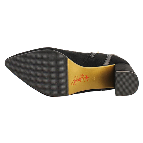 Kate Appleby Block Heeled Ankle Boots - Bolsover - Black Suede