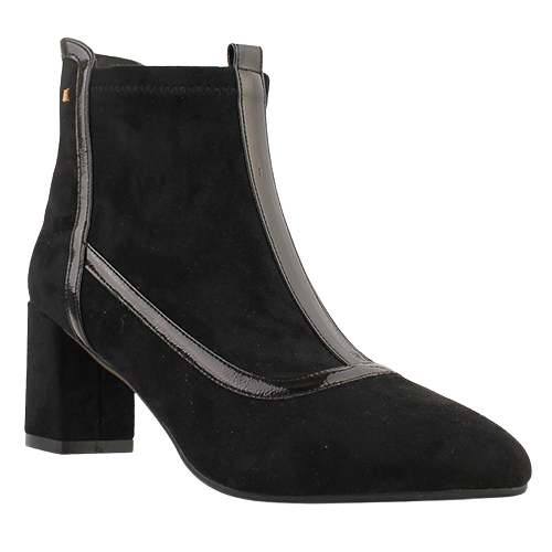 Kate Appleby Block Heeled Ankle Boots - Bolsover - Black Suede