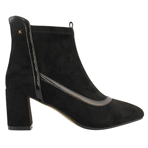 Kate Appleby Block Heeled Ankle Boots - Bolsover - Black Suede