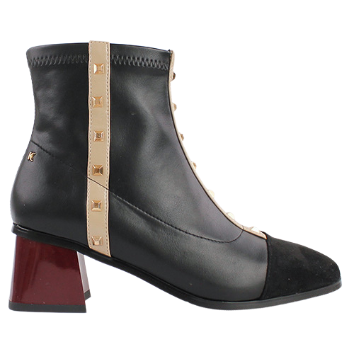Kate Appleby Block Heeled Ankle Boots - Pentridge - Black Multi