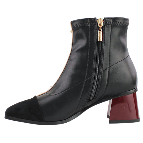 Kate Appleby Block Heeled Ankle Boots - Pentridge - Black Multi