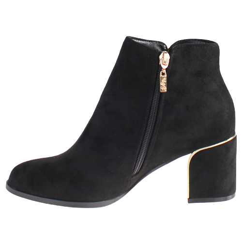 Kate Appleby Ladies Block Heeled Ankle Boots - LLMinster - Black Suede