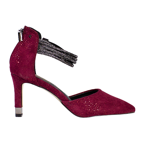 Stiletto Heels Burgundy Glitter Shoes Kate Appleby Ladies Dressy