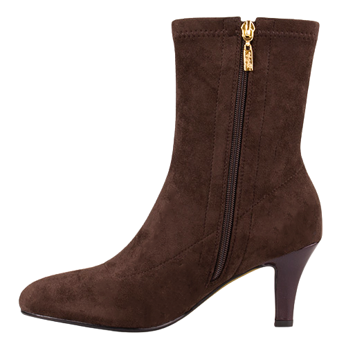 Kate Appleby Ladies Heeled Ankle Boots - Chishill - Brown Suede