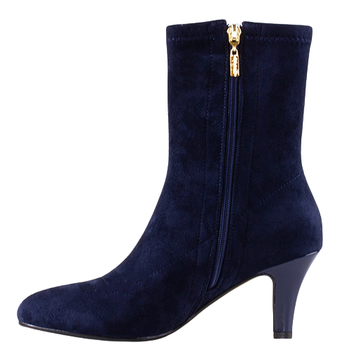 Kate Appleby Ladies Heeled Ankle Boots - Chishill - Navy Suede