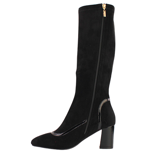 Kate Appleby Knee Boots - Lechlade - Black Suede