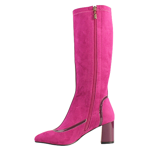 Kate Appleby Knee Boots - Lechlade - Pink Suede