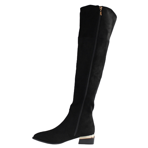 Kate Appleby Over The Knee Boots - Gosport - Black Suede