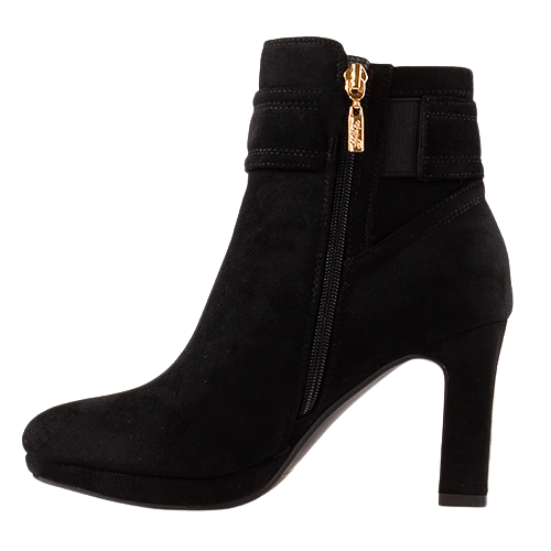 Kate Appleby Ladies Platform Ankle Boots - Coton - Black Suede