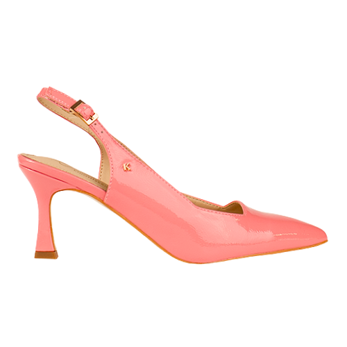 Kate Appleby Ladies Sling Back Pumps - Denham - Coral Patent
