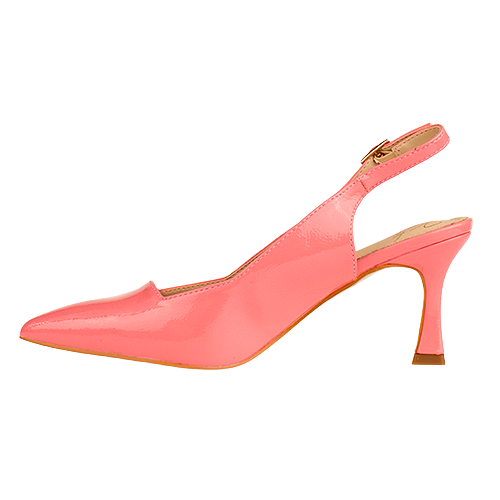 Kate Appleby Ladies Sling Back Pumps - Denham - Coral Patent