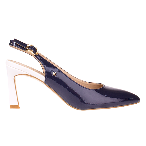 Kate Appleby Ladies Sling Back Pumps - Denver - Navy Patent