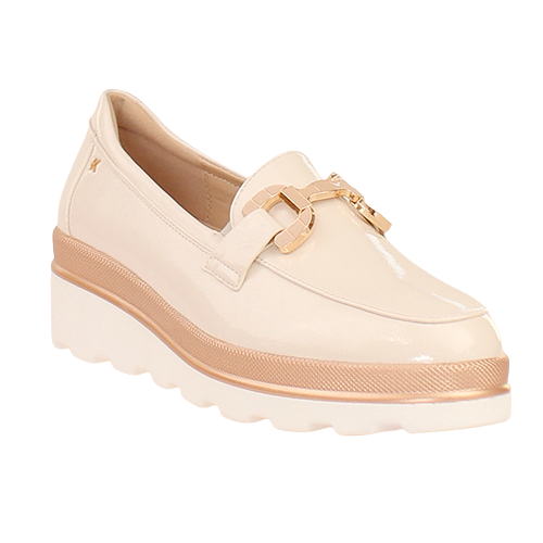 Kate Appleby Ladies Platform Loafers - Bladon - Nude