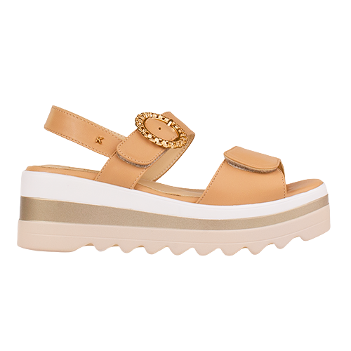 Kate Appleby Ladies Platform Sandals - Madeley - Beige