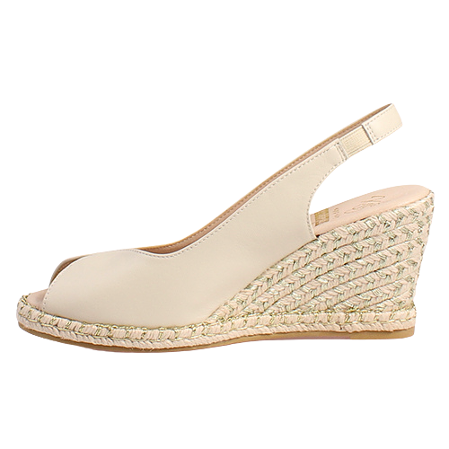Kate Appleby Ladies Wedge Sandals - Tregele - Cream