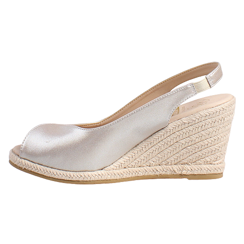Kate Appleby Ladies Wedge Sandals - Tregele - Silver
