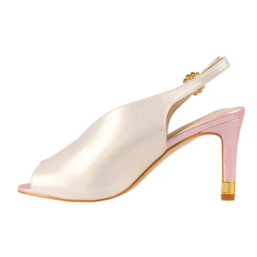 Kate Appleby Peep Toe Sling Back - Malpas - Pearl