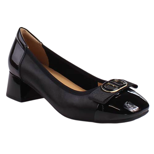 Loretta Vitale Block Heeled Pumps - W5308 - Black