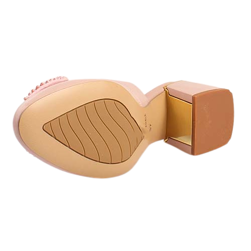 Loretta Vitale Block Heeled Sling Backs - C3821 - Pink