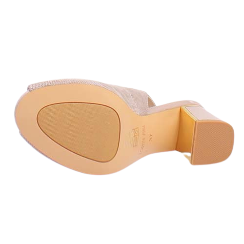 Loretta Vitale Peep Toe Sling Backs - C9610 - Apricot