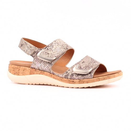 Lunar Ladies Velcro Sandals - Beatrice - Pewter