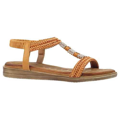 Lunar Flat Sandals - Portofino - Camel