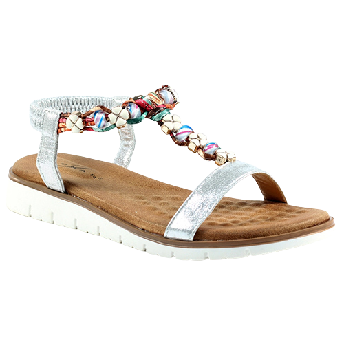 Lunar Flat Sandals - Tempo - Silver