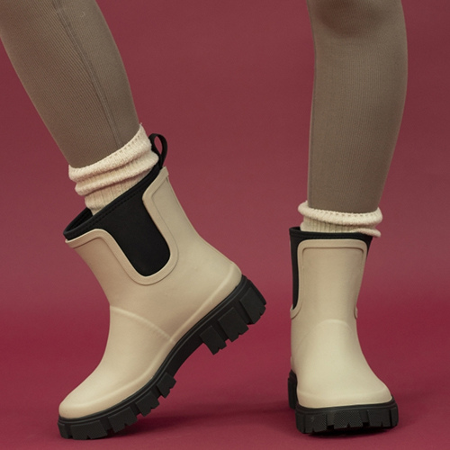 Lunar Ladies Wellington Boots - Lake - Cream