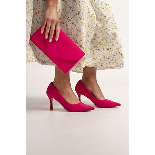 Lunar Ladies Court Heels - Amy - Fuchsia