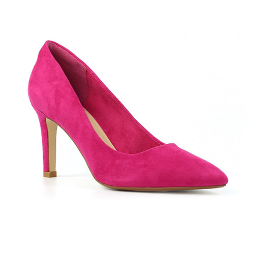 Lunar Ladies Dressy Heeled Pumps - Amy - Fuchsia