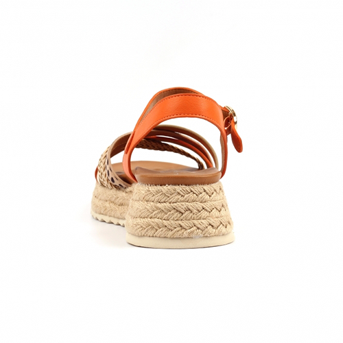 Lunar Ladies Flatform Sandals - Flick - Orange