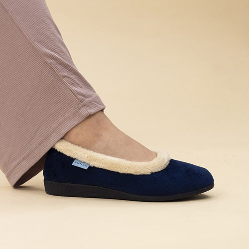 Lunar Ladies Slippers - Mabel - Navy
