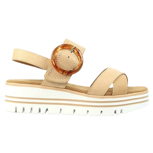 Lunar Ladies Wedge Sandals - Elise - Beige