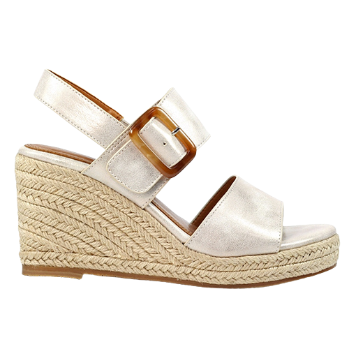 Lunar Ladies Wedge Sandals - Rochester - Beige