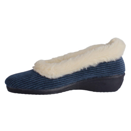 Lunar Wedge Slippers- Glynis - Blue