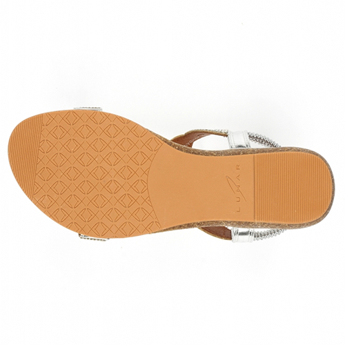 Lunar Ladies Wide Fit Sandals - Jordan - Silver