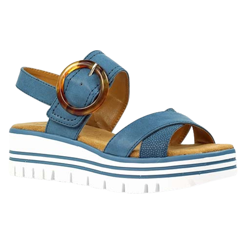 Lunar Ladies Wedge Sandals - Elise - Blue