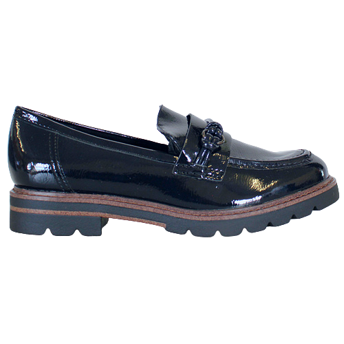 Marco Tozzi Ladies Loafers - 24704-41 - Navy/Patent